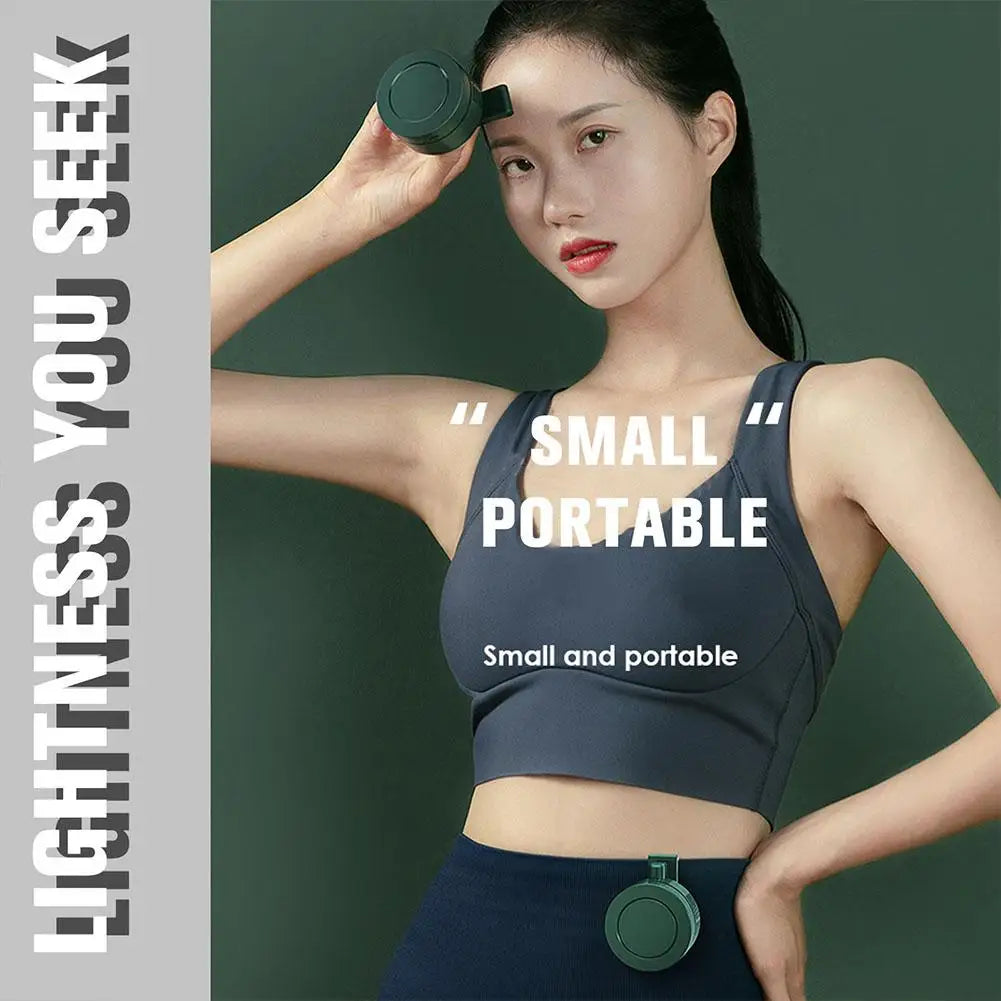 Portable Fan Clip-on Wearable Neck Fan 3-speed Belt Fan Powered By Rechargeable Battery USB Rechargeable Pocket Fan 360 Degree