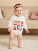 Infant Unisex Hoodies Rompers Thanksgiving Outfits Turkey Print Long Sleeve Autumn Bodysuits Jumpsuits for Newborns