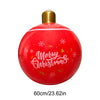 24 Inch PVC Inflatable Christmas Ball Outdoor Christmas Decorations Christmas Decorations Ball Holiday Yard Lawn Porch Decor