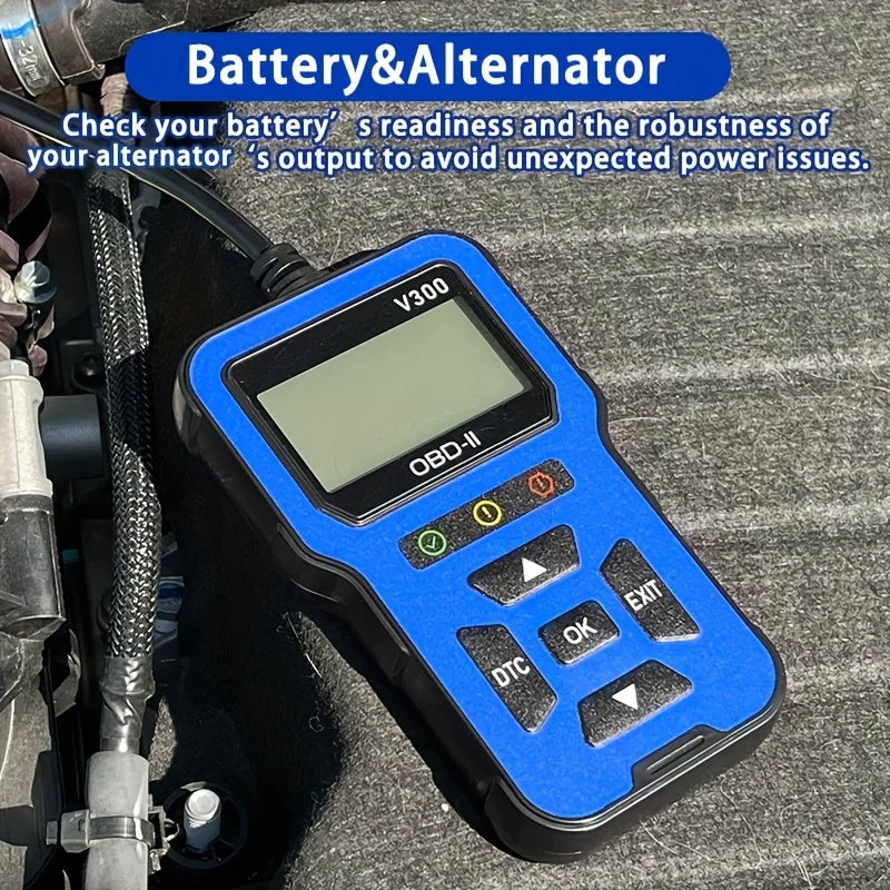 Automotive Diagnostic Tool with Fast Response for Engine Faults,Full OBD2 Modes,Suitable for All Cars After 1996,Without Battery