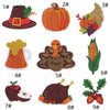 1 piece Embroidered Thanksgiving Day Patches Iron On Autumn Patch DIY Pumpkin Corn Chicken Turkey Beer Cartoon Applique Badge