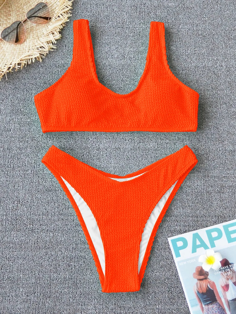 Sexy Bikini 2025 Swimsuit Women Swimwear Push Up Bikini Set Thong Brazilian Bathing Suit Beach Wear Biquini Bather Female