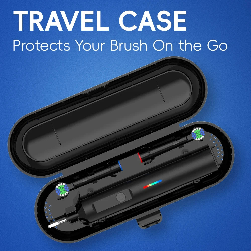 Smart Rotating Electric Toothbrush, Rechargeable Rotary Toothbrush  Heads, Compatible with Oral B Replacement Brush Heads