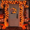 Thanksgiving Decorations Lighted Fall Garland Maple Leaves String Lights for Indoor Holiday Autumn Home Party Halloween Decor