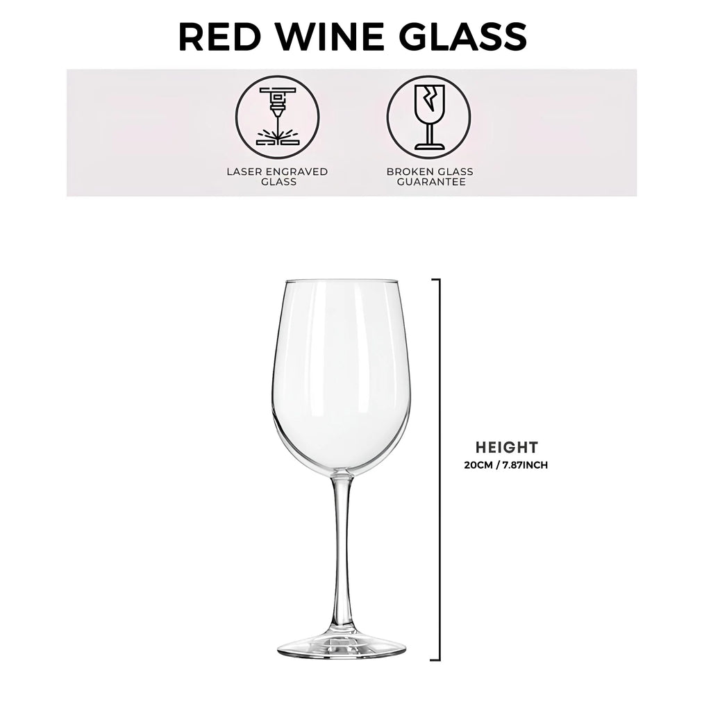 Personalised Wine Glasses Laser Engraving Custom Mr. and Mrs. Wine Glasses Gifts for Wife Couples Anniversary Christmas Wedding
