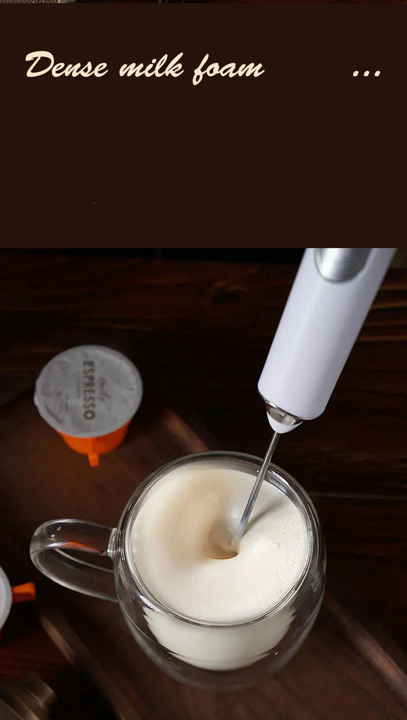 Portable Rechargeable Electric Milk Frother Foam Maker Handheld Foamer High Speeds Drink Mixer Coffee Frothing Wand whisk