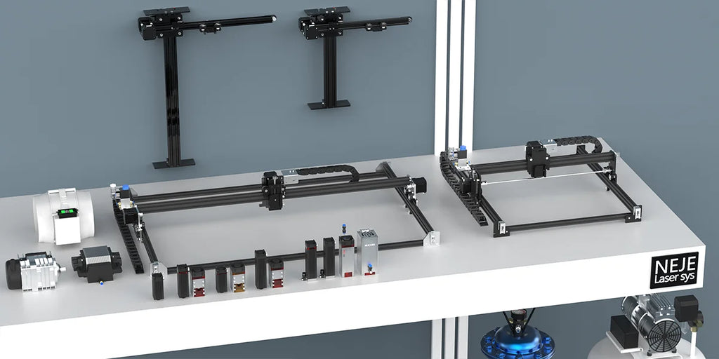 NEJE 25W Air Compressor Air Assist Pump 54L/min Air Output for All Brands CNC Laser Engraving Machines Low Noise Cutting Tools