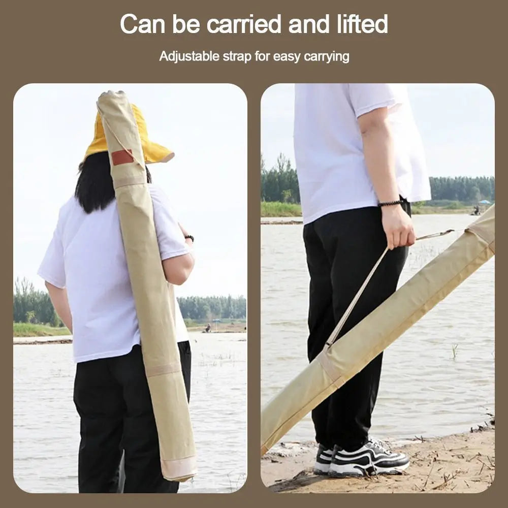 Portable Folding Fishing Rod Bag Multifunctional Fishing Tackle Storage Bag Large Capacity Fishing Gear Accessories Storage Bag