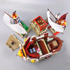 Creative Thousand Sunny Ship Model Building Block Cartoon Anime 9 Figures Pirate Boat Brick Toys Christmas Gifts for Kid 1551pc