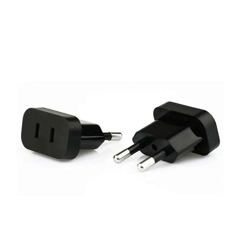 1 Pcs 4.0mm/4.8mm Power Plug Adapter US To EU Euro Europe Plug Power Plug Converter Travel Adapter Power Converter Outlet