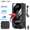 2000A Car Jump Starter Air Pump Multi-Function 4 In 1 Air Compressor Power Bank Car Battery Starter Starting Auto Tyre Inflator