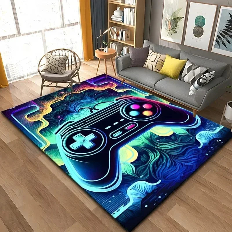 3D Game Controller Carpet Anime Carpet Living Room Decoration Rugs for Bedroom Carpets for Super Sized Gaming Carpet