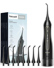 تحميل الصورة إلى عارض المعرض، Fairywill Water Flossers for Teeth 300ML Oral Irrigator Rechargeable Portable Dental 3 Modes Water Tank Waterproof Teeth Cleaner