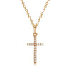 Cross Pendant Rhinestone Inlay Adjustable Necklaces Women Solid Color Solid Color Summer Pendant Necklace Jewellery Women