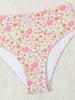 Sexy Floral Print Female Swimsuits Women Bikini 2025 Swimwear High Waisted Bikinis Sets Two Pieces Bandeau Bathing Suit Beahwear