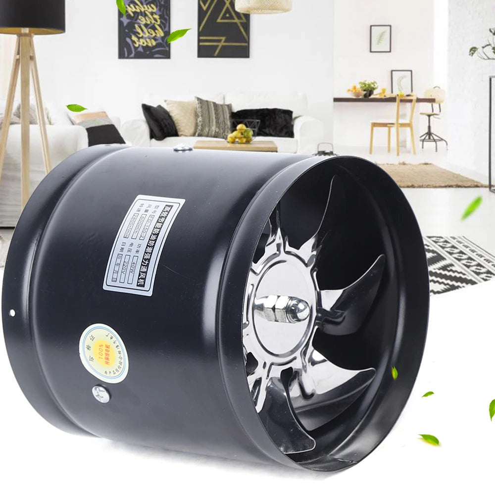 150mm Axial Duct Fan Air Pipe Fan Radial Pipe Fan Extractor 220V Fan Industrial Fan For Kitchen, Living Room, Factory, Hotel - Mighty Dollars