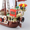 Creative Thousand Sunny Ship Model Building Block Cartoon Anime 9 Figures Pirate Boat Brick Toys Christmas Gifts for Kid 1551pc