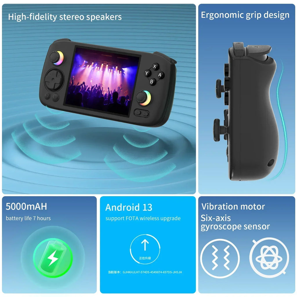 Anbernic RG406H Android Handheld Game Console - 4 Inch IPS Screen, 8GB+128GB, 5000mAh | Gaming for PS2/PSP HDMI Output & TV Mode