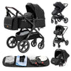 Luxury Baby Stroller 3 in1 Portable Travel Baby Carriage Fold Pram High Landscape Aluminum Frame Newborn Infant Stroller