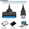 USB 3.0 to SATA Adapter Cable for 2.5" HDD/SSD – 6Gbps High-Speed Data Transfer – SATA III (22-Pin) Hard Drive Converter
