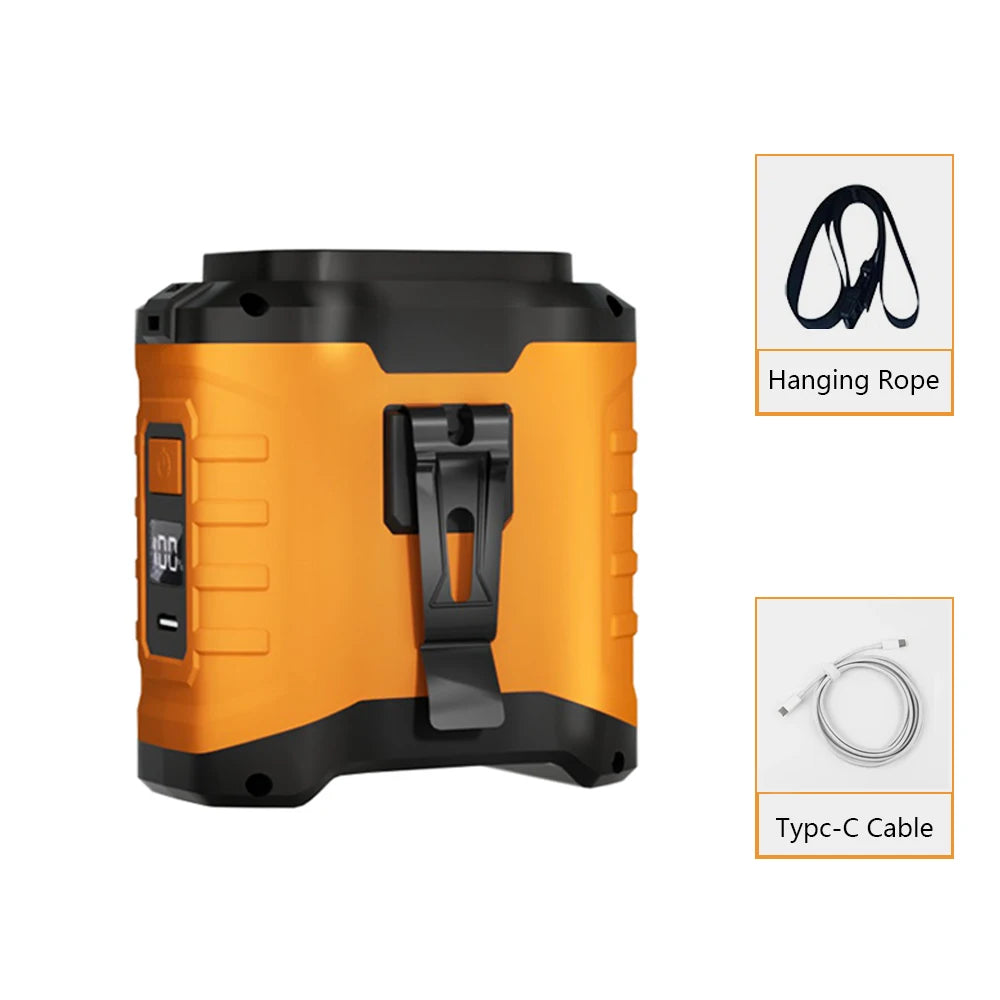 Waist Fan Mini Rechargeable Portable Fan with 10000mAh Power Bank USB Fan Wireless Fan for Sports Outdoor Working