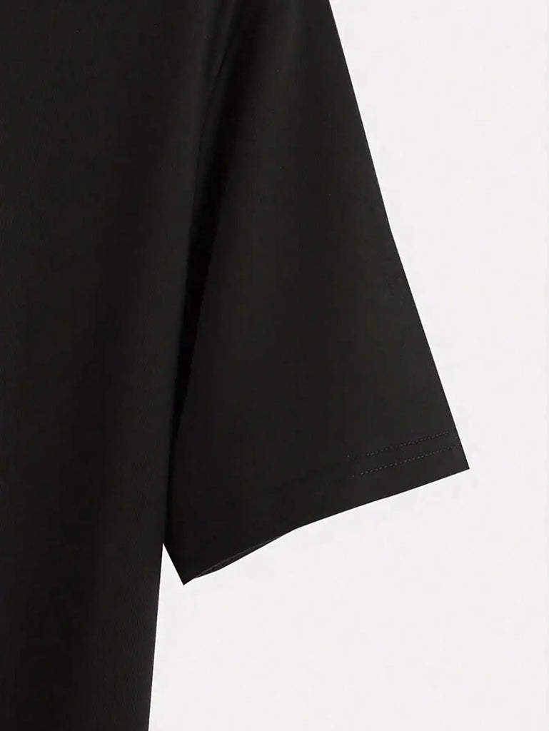 Men's Cotton T-Shirt With Hot Dog Printed, Casual Short Sleeve Round Neck Tee, Soft Comfortable Top