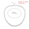 Simple Imitation-Pearl Beaded Short Choker Necklace for Men Trendy White Beaded Chains on Neck Accessories 2023 Fashion Jewelry