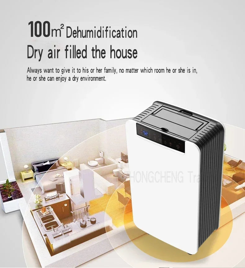 Air Dehumidifier DK01-T Dehumidifier Household Bedroom Dehumidification Industrial Basement High Power Dehumidifier Small Dryer