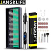 JANGKLIFE USB Cordless Rotary Tool Kit Woodworking Engraving Pen DIY For Jewelry Metal Glass Mini Wireless Drill