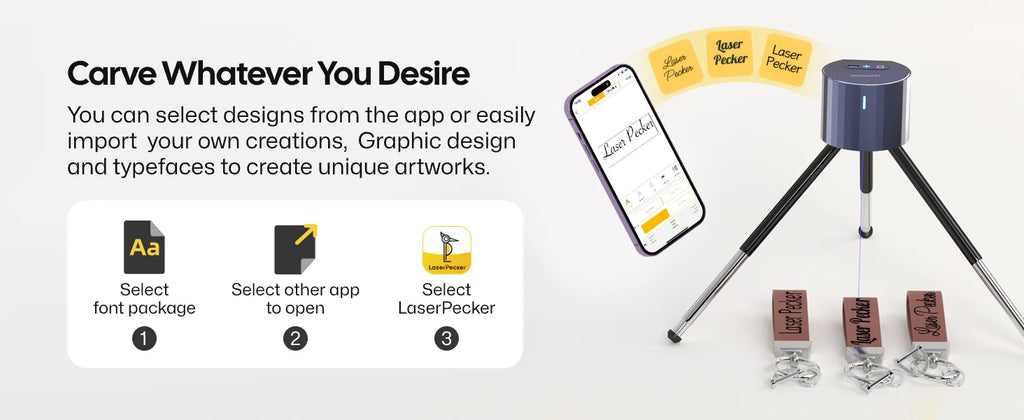 Laser LaserPecker 1 Pro Portable Mini Laser Engraving Machine Compact DIY Laser Engraver