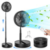 7200mAh Telescopic Foldable Fan Wireless USB Rechargeable Battery Low Noise Fan Height Adjustable Outdoor Portable Small Fans
