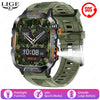 LIGE New Outdoor Military Smart Watch Men 420mAh LED Flashlight Heart Rate Sleep Health Monitoring Sport Fitness Smartwatch 2025