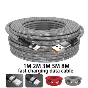 USB TYPE C Fast Charge Cable Android Micro USB line USB to LIGHTNING Extend Charging Cable for iPhone 14 Xiaomi OnePlus Samsung