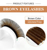 ABONNIE Dark Brown Eyelash Extension Mix 8-15mm Mink Individual Eyelash Lashes High Quality Color Natural Korean Eyelashes