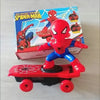 New The Avengers Spiderman Automatic Flip Rotation Skateboard Acousto-optic Car Electric Music Stunt Scooters Toy Christmas Gift