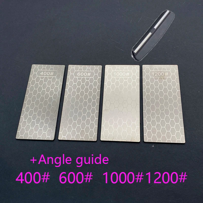 Kitchen tools Diamond Knives Sharpening Stone 600# 800# 1000# Whetstone Grindstone Ultra-thin Honeycomb Manual Knife Sharpener