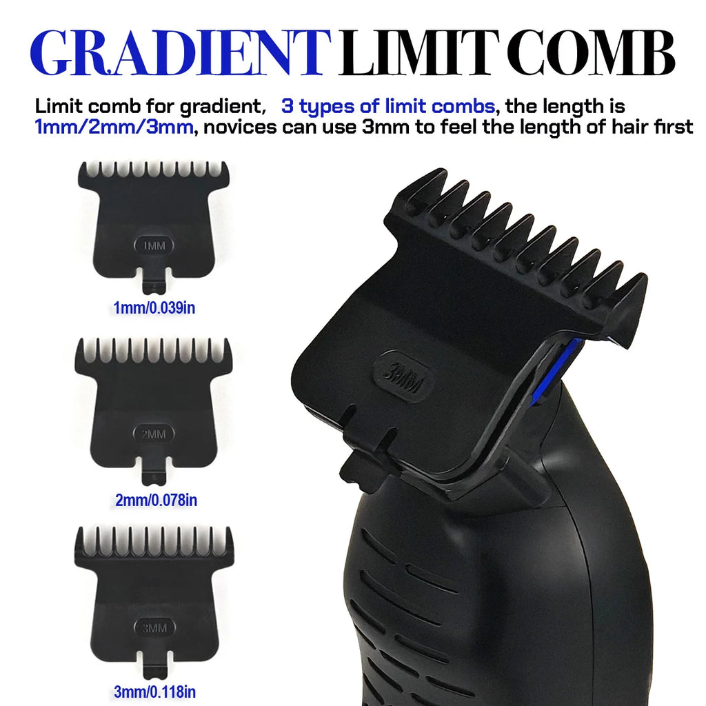 BRDCLIP BRD9615 9000PRM Professional Men's Hair Trimmer Barber Finish Electric Clipper DLC Blue Blade Hair Cutting Machine