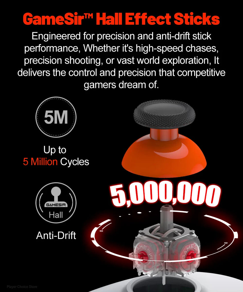 Gamesir Nova Lite Gamepads PC for Nintendo Switch 2 Controller Switch Steam Android iOS iPhone Controle Hall Effect Joystick