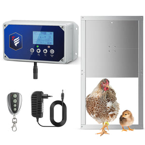 Automatic Chicken Door,Chicken Door Control Box,Chicken Door with Remote Control and Timer and Light Sensitive,4kg Traction