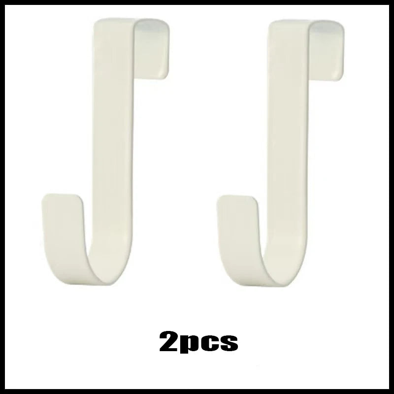 Multi-Purpose Hooks Kitchen Cabinet Door Back Hook Hanging Rack Clothes Coat Hat Towel Hanger Storage Hook Bathroom Accessories