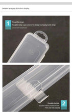 Laai beeld in Galery-kyker, Portable Makeup Brush Organizer Eyebrow Pencil Tableware Chopsticks Transparent With Cover Storage Box Kitchen Accessories