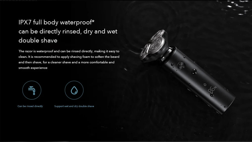 Xiaomi Mijia Electric Shaver S500 Portable Beard Trimmer Dry Wet Shaving Washable beard trimmer Electric Shaver For Man