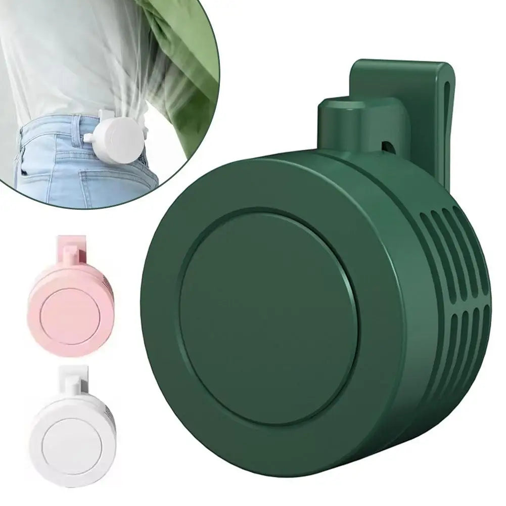 Portable Fan Clip-on Wearable Neck Fan 3-speed Belt Fan Powered By Rechargeable Battery USB Rechargeable Pocket Fan 360 Degree