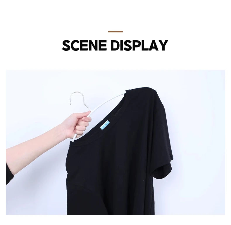 5PCS Impregnated Plastic Semi-circle Adult Clothes Hanging No Trace Non-slip Bolting Clothes