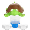 Pool Chlorine Floater Floating Chlorine Dispenser Turtle Shape Chlorine Tablet Floater Pool Chlorinator Floater for Pool Hot Tub