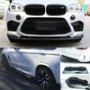 For BMW X5M F85 Body Kits Front Lip Rear Spoiler Side Skirts Carbon Look 2014-2018