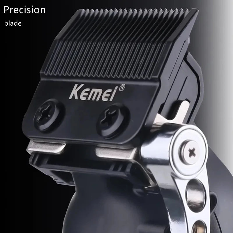 Kemei 2299 Barber Cordless Hair Trimmer 0mm Zero Gapped Carving Clipper Detailer Professional Electric Finish Cutting Machine