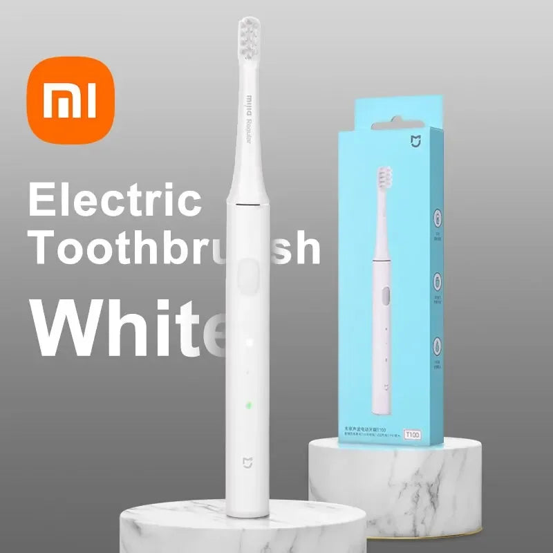 XIAOMI Mijia T100 Sonic Electric Toothbrush Mi Smart Waterproof Tooth Head Brush IPX7 Rechargeable USB for Teeth Brush Whitening