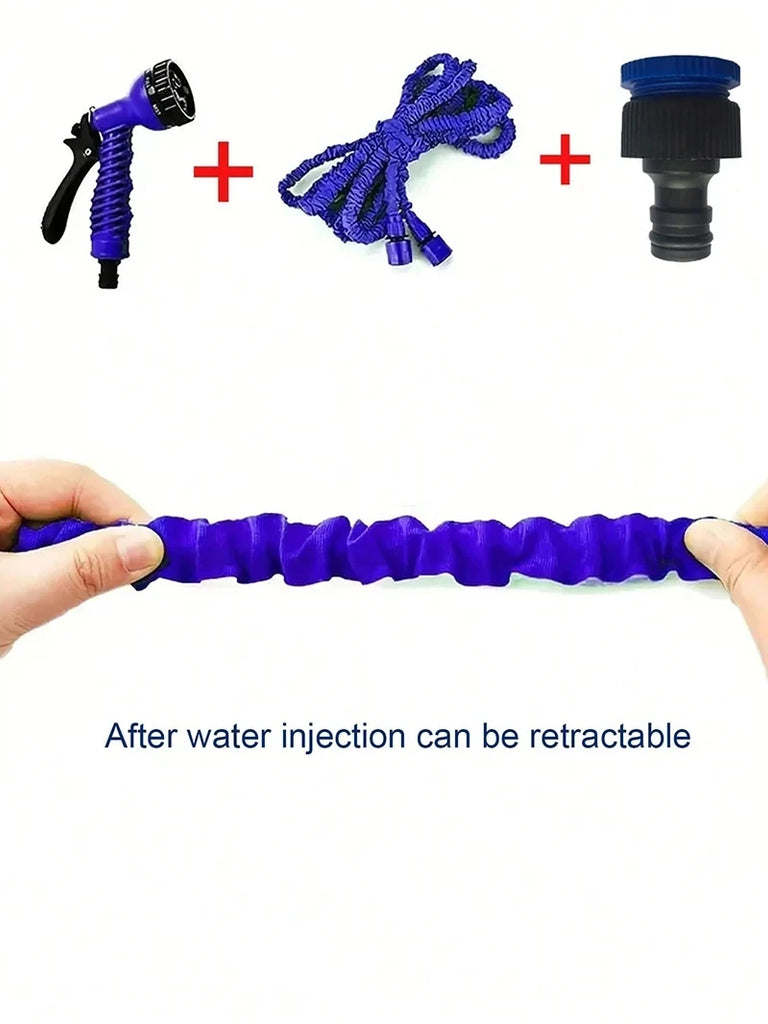7Water Spraying Functions, Expandable Magic Hose, High-Pressure Car Wash, Water Gun Home Garden Watering Hose pet cat dog shower