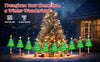 6/12 Pack Christmas Decorations Outside, Solar Christmas Pathway Lights Outdoor Candy Lights For Pathway Yard Garden Outside